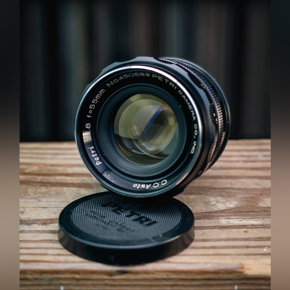 Petri 55mm 1.8 vintage lens